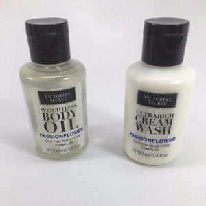 Victoria's Secret Passionflower Cream Body Wash & Body Oil Travel Set 100 ml*2